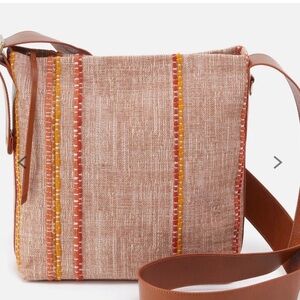 Blaze Bucket Crossbody - Linen Canvas with Leather Trim